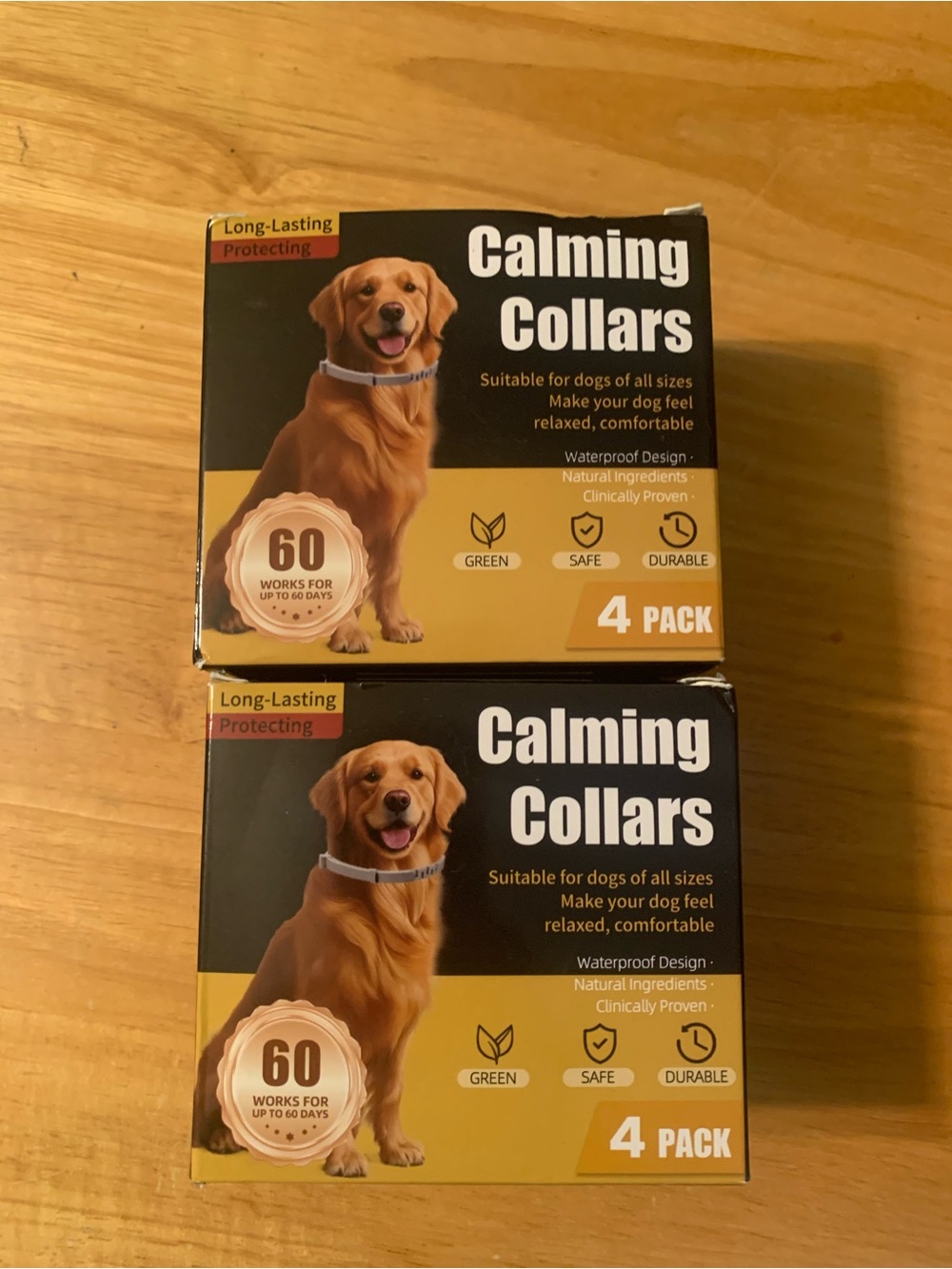 2 Calming Collars For All Size Dogs 8 Collars Total Exp 11/32